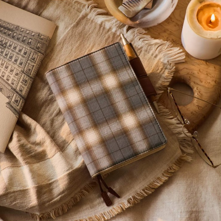 Hobonichi Planner Cover for Original A6 [Shirt Fabric] Foggy Plaid